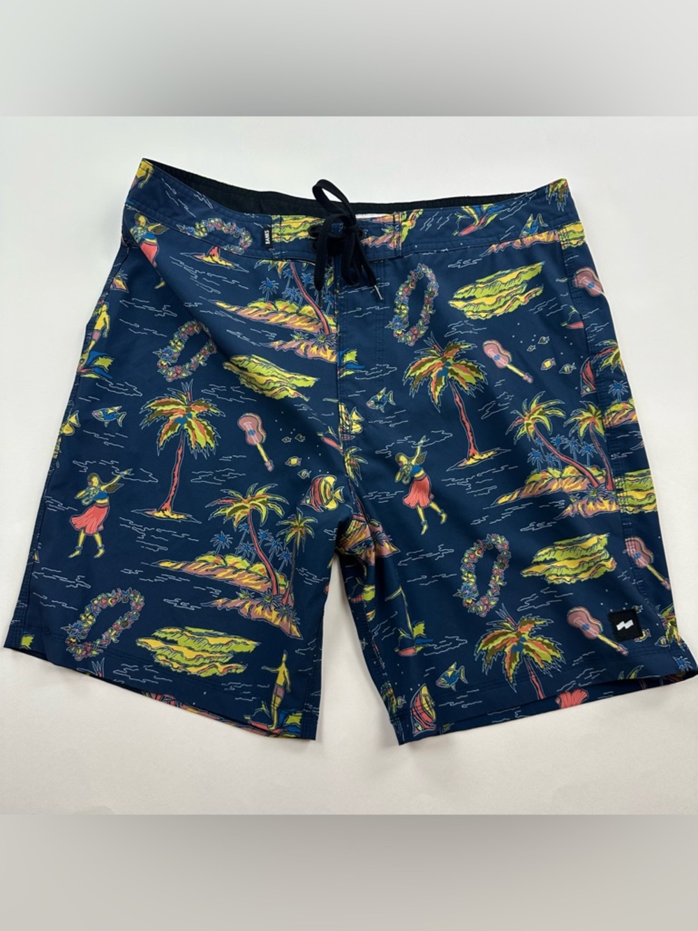 Banks Journal Hawaii Tropical Print Swim Board Shorts Size 32